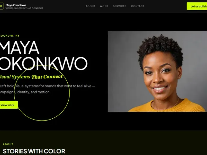 Bold & Vibrant template preview